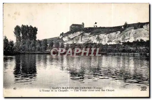 Ansichtskarte AK Saint Martin Du Tertre L Yonne et la Chapelle The Yonne river and the Chapel