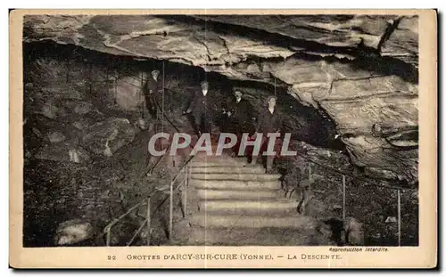 Ansichtskarte AK Grottes D Arcy Sur Cure(Yonne) La Descente