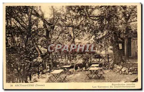 Cartes postales Arcy Sur Cure(Yonne) Les Terrasses du Chalet Restaurant