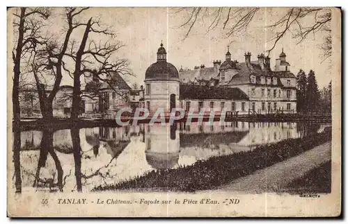 Cartes postales Tanlay Le Chateau Facade sur la Piece d Eau