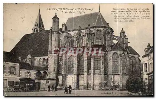 Cartes postales Saint Julien du Sault(Yonne) L Abside de l Eglise Cette partie de l eglise