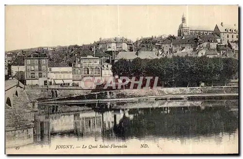 Cartes postales Joigny Le Quai Saint Florentin