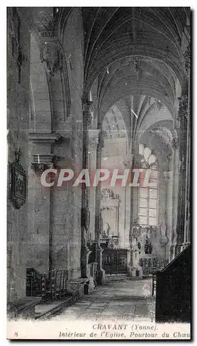 Ansichtskarte AK Cravant (Yonne) Interieur de l Eglise Pourlour du Choeur