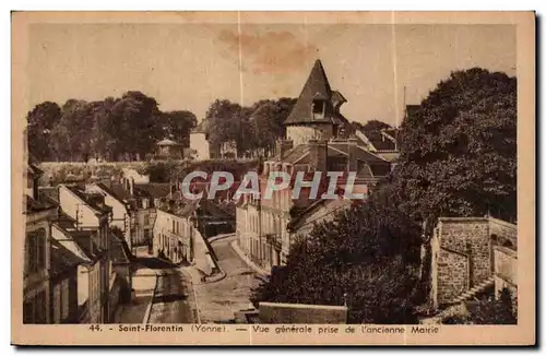 Ansichtskarte AK Saint Florentin (Yonne) Vue generale prise de l ancienne Mairie