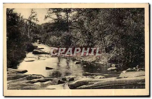 Ansichtskarte AK Le Morvan Pittoresque La Pierre qui Vire Bords du Trinqualin