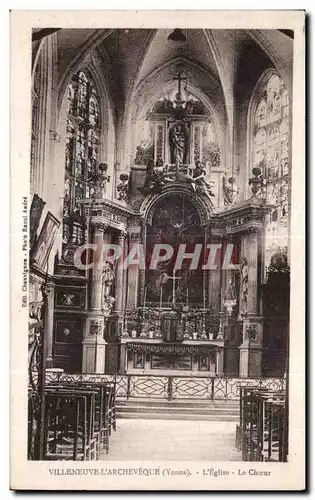 Cartes postales Villeneuve L Archeveque L Eglise Le Chouer