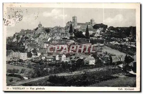 Cartes postales Vezelay Vue generale