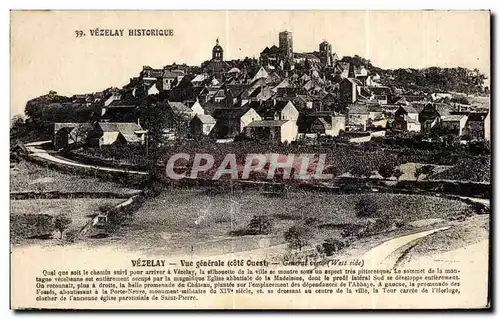 Cartes postales Vezelay Historique Vue Generale