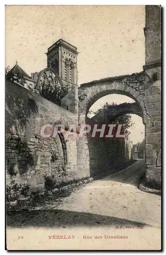 Cartes postales Vezelay Rue des Ursulines