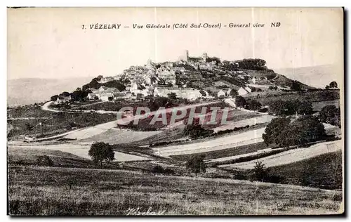 Ansichtskarte AK Vezelay Vue generale General view