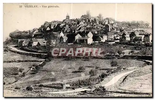 Cartes postales Vezelay Vue generale