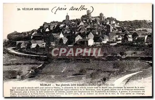 Cartes postales Vezelay Historique Vue generale