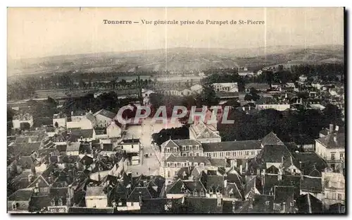 Ansichtskarte AK Tonnerre Vue generale prise du Parapet de St Pierre