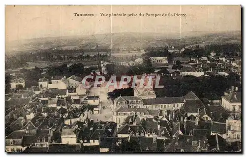 Ansichtskarte AK Tonnerre Vue generale prise du Parapet de St Pierre