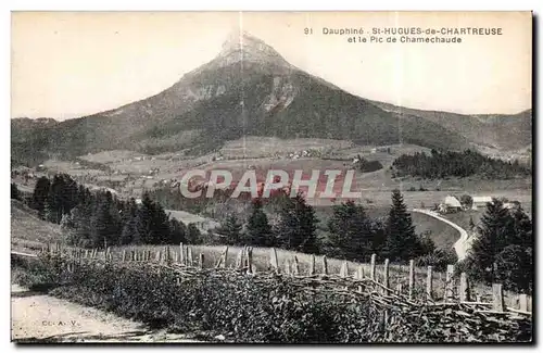 Ansichtskarte AK Dauphine St Hugues de Chartreuse et le Pic de Chamechaude