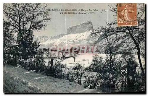 Cartes postales Ligne de Grenoble a GAp Le mont Aiguille vu de Cieilles