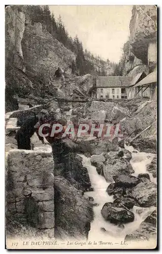 Ansichtskarte AK Le Dauphine Les Gorges de La Bourne