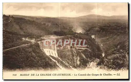 Cartes postales Chartreuse Massif De la Grande La Cascade des Gorges de Chailles