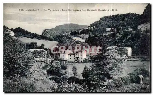 Ansichtskarte AK Dauphine Le Vercors Les Baraques des Grands Goulets