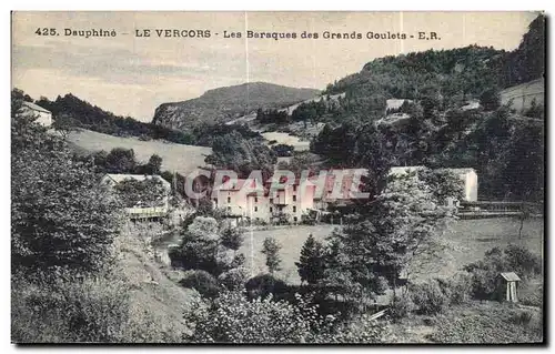 Ansichtskarte AK Dauphine Le Vercors Les Baraques des Grands Goulets