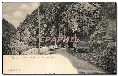 Cartes postales Route de Pierrefitte Le Tunnel Train