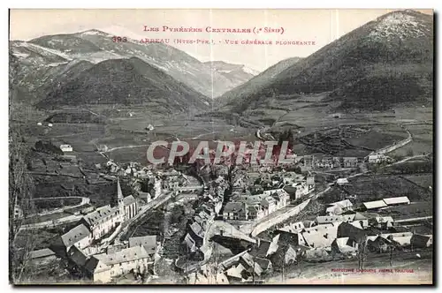 Ansichtskarte AK Les Pyrenees Centrales Abreau (Htes Pyr) Vue Generale Plongeante