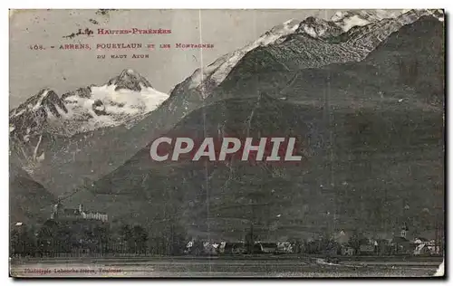 Cartes postales Les Hautes Pyrenees Arrens Poueylaun Et Les Mortagnes Du Kaut Azun