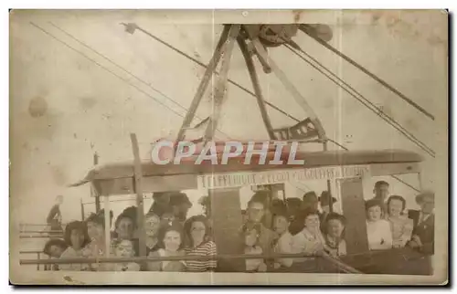 CARTE PHOTO Teleferique du Becut Le gouffre de Lourdres