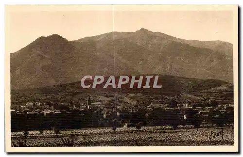 Ansichtskarte AK Prades Vue generale et montagne du Canigou