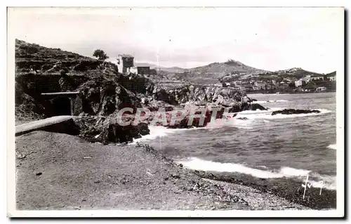 Cartes postales Port Vendres Les folalses et le tunnel