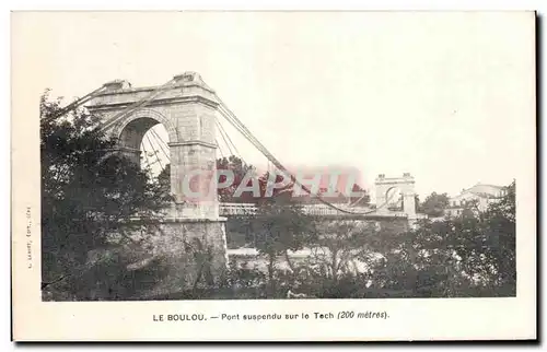 Ansichtskarte AK Le Boulou Pont suspendu sur le Tech