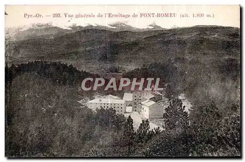 Cartes postales Vue general de I Ermitage de Font Romeu