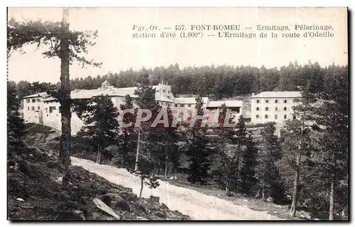 Ansichtskarte AK Font Romeu Ermitage Pelerinage station d ete L Ermitage de la route d Odeillo