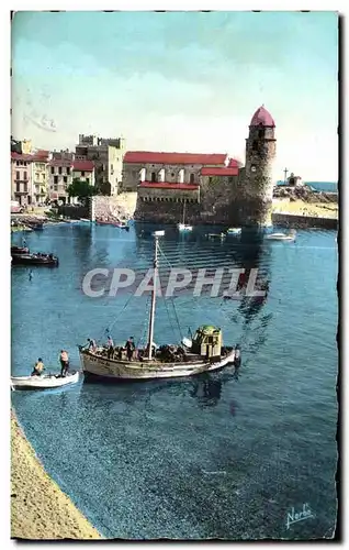 Ansichtskarte AK Collioure Chalutier dans la Bole Bateau