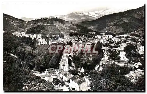 Cartes postales Amelie Les Bains Perle des Pyrenees Vue generale et le Massif du Canigou