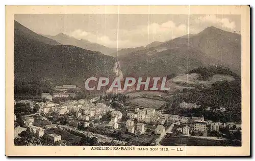 Cartes postales Amelie Les Bains Dans Son Nid