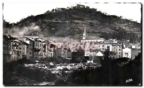 Cartes postales Amelie Les Bains Vue Partielle Au fond le Chateau Fort