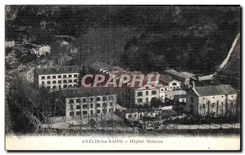 Cartes postales Amelie les Bains Hopital Militaire Militaria