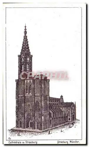 Cartes postales Cathedrale de Strasburg Munster