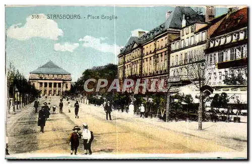 Cartes postales Strasbourg Place Broglie Enfants