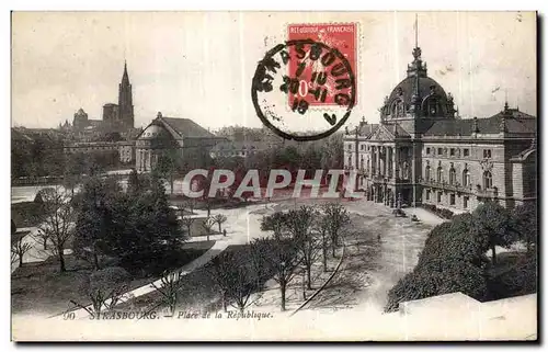 Cartes postales Strasbourg Place de la Republique