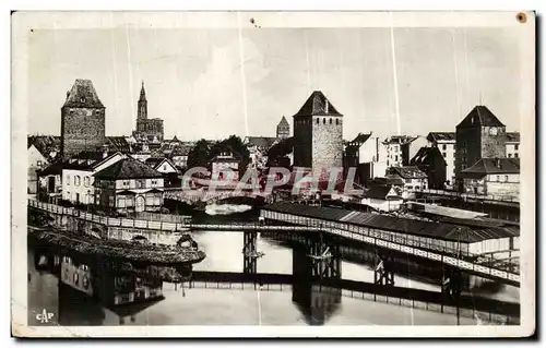 Ansichtskarte AK Strasbourg Les Vieilles Tours aux Ponts Couverts