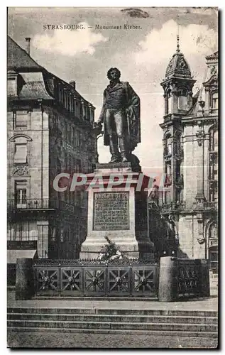 Ansichtskarte AK Strasbourg Monument Kieber