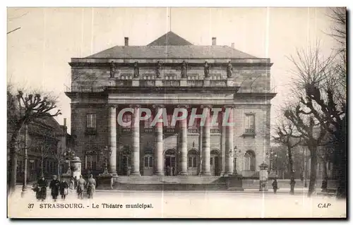 Ansichtskarte AK Strasbourg Le Theatre municipal