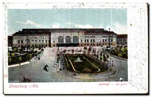 Cartes postales Strasburg Els Bahnhof La gare