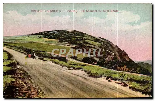 Cartes postales Ballon D Alsace Le Sommet vu de la Route