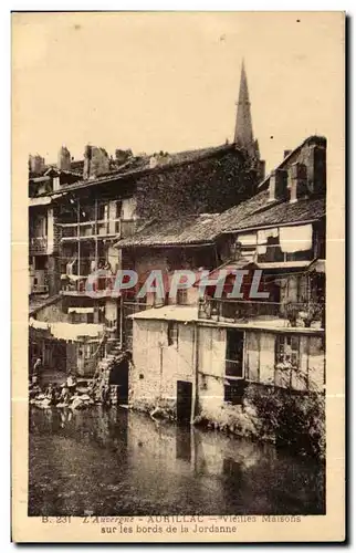 Ansichtskarte AK L Auvergne Aurillac Vieilles Maisons sur les bords de la Jordanne