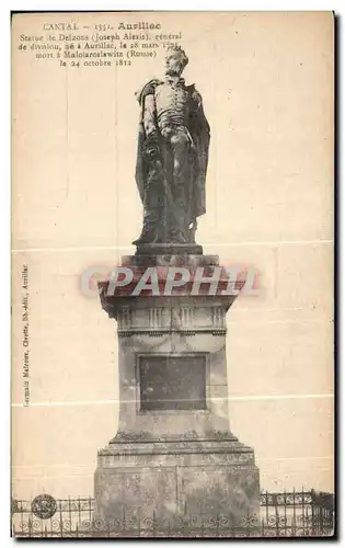 Ansichtskarte AK Cantal Aurillac Statue de Dezons (Joseph Alexis) general de division ne na Aurillac le mars mort