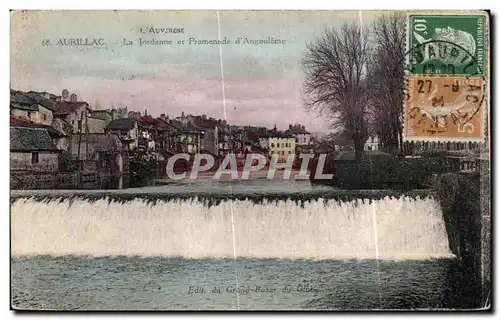 Cartes postales L Auvergne Aurillac La Jordanne et Promenade d Angouleme