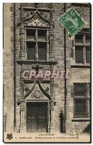 Cartes postales L Auvergne Aurillac Entree principale de la Maison consulaire